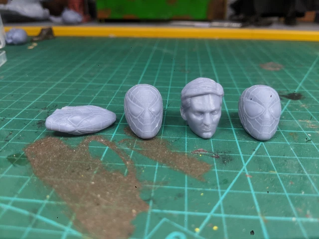 SPIDERMAN TOBEY MAGUIRE Pack Custom Heads For Marvel Legends Action ...