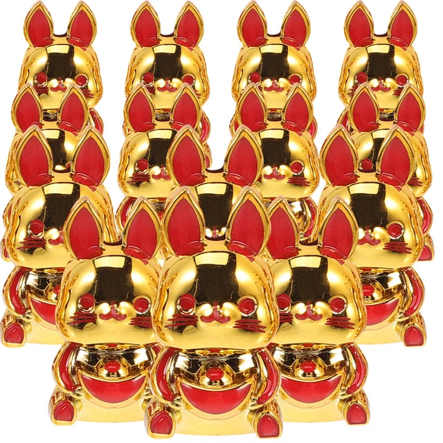 10 Pcs Amulet Charms 2023 New Year Jewelry Rabbit Accessories Crafts
