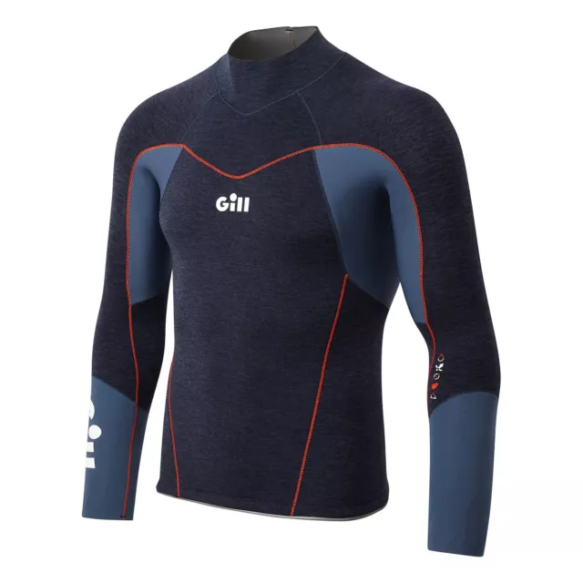 2023 Gill Junior Race Firecell Long Sleeve Wetsuit Top - Blue - RS17