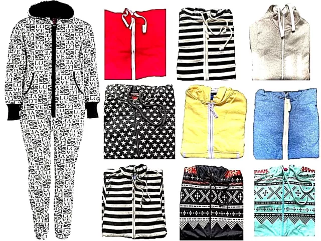 1Onesie Womens Ladies All In One Jumpsuit Festive Christmas One Piece  S M L X-L