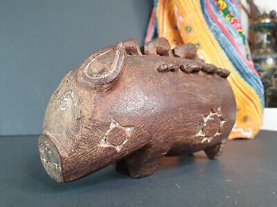 Old Papua New Guinea Trobriand Islands Carved Wooden Pig …beautiful collection