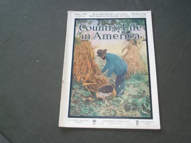 1912 October 1 Country Life In America Magazine - Great Cover & Ads - F 489