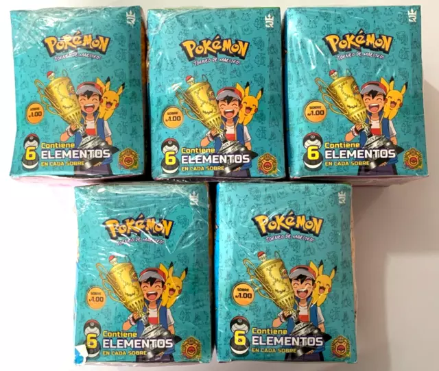 SEALED BOX X5 POKEMON MASTERS TOURNAMENT 3R PERU TCG 2023 - Buildable & Cards