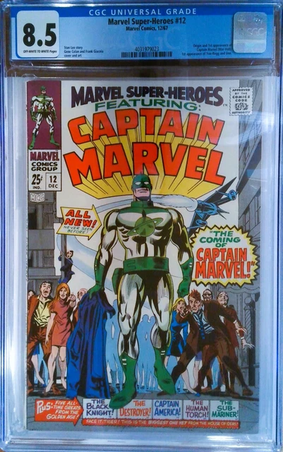 MARVEL SUPER-HEROES  Featuring: CAPTAIN MARVEL  CGC Graded (8.5)
