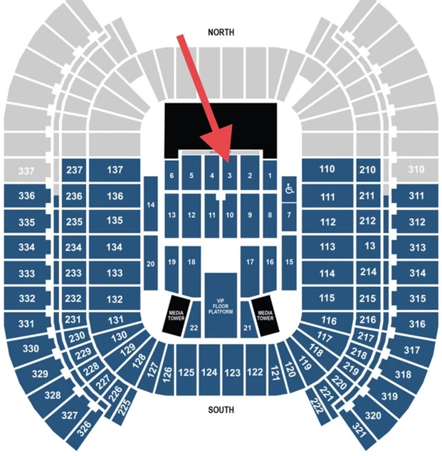1-6 TICKETS 4th ROW CENTER STAGE SECTION 3 ROW 4 CMA FEST JUNE 6-9 2024