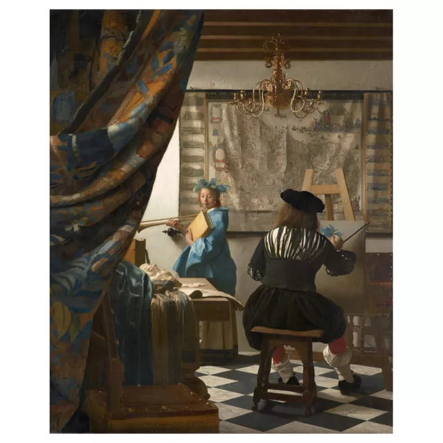 Cuadro Lienzo, Impresión Digital - El Arte De La Pintura - Jan Vermeer - Decorac