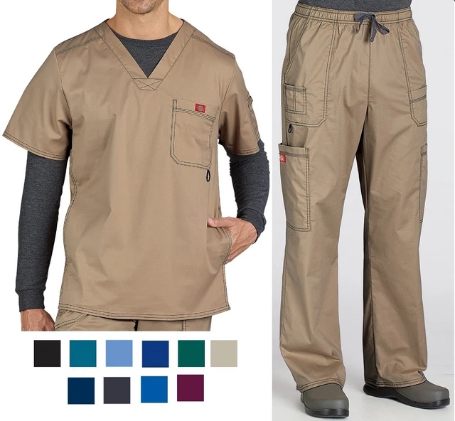 Dickies Gen-Flex Men's V-Neck Scrub Top (81722)