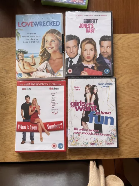 4 Brand New Chick Flick DVDs In Wrapping