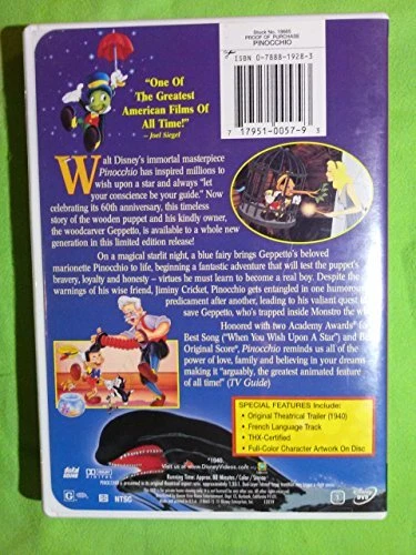 Pinocchio Disney Limited Issue 1940 2