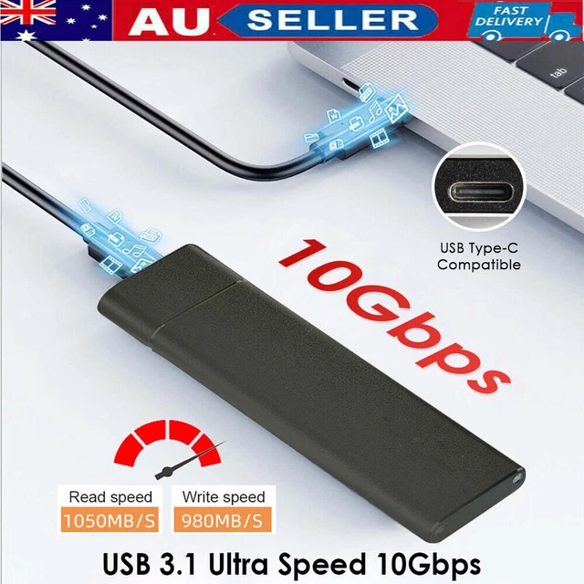 M.2 NVMe SSD SATA TO USB 3.0 External Enclosure Storage Case Aluminium Adapter