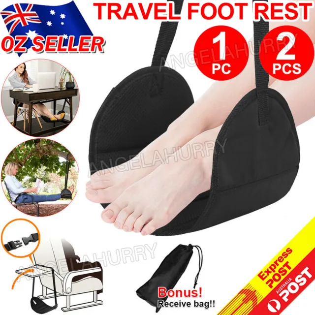 Travel Foot Rest Footrest Leg Pillow Flight Memory Foam Cushion Hammock NEW