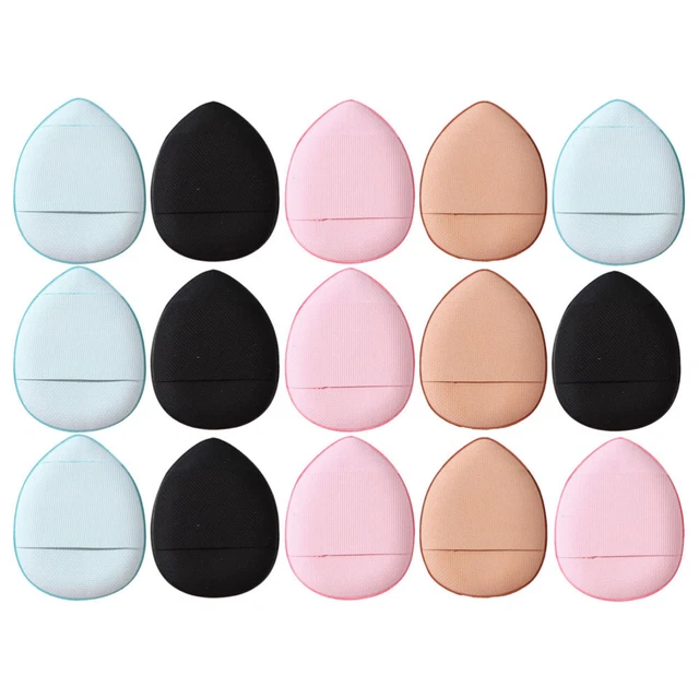 15 piezas bocanadas de maquillaje transpirables reutilizables pequeñas bocanadas faciales