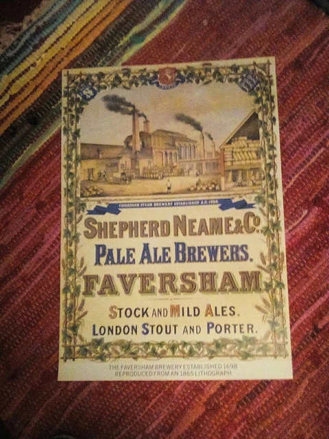 Shepherd Neame Brewery, Faversham, Kent. Poster.