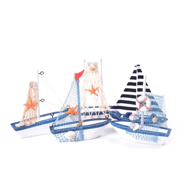 bateau figurine de nautiques bateau en bois d'ornements navire de l'artisanat