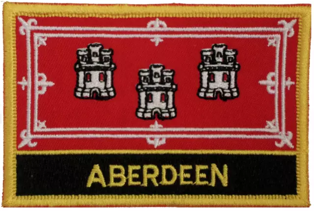 Aberdeen Scotland Embroidered Patch - Sew or Iron on