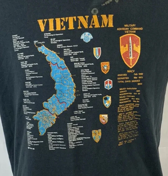 VINTAGE SCREEN STARS T Shirt Vietnam Single Stitch Tee Army War