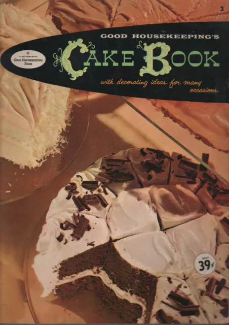 LIBRO DELLE TORTE&amp; illustrato libro di cucina 1958 Good Housekekeeping ...