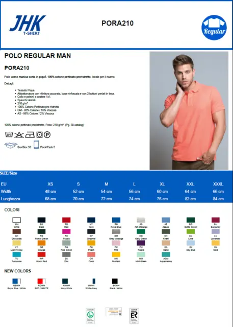 PREZZO INGROSSO Polo Uomo Manica Corta 100% Cotone da Lavoro t-shirt maglietta