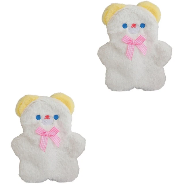 2pcs Plush Pencil Holder Portable Pen Bag Plush Pencil Bag Plush Pencil