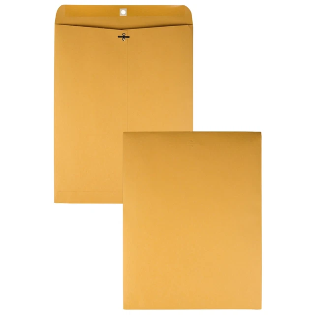 Heavy-Duty Clasp Envelope,32Lb,12"x15-1/2",100/BX,Kraft