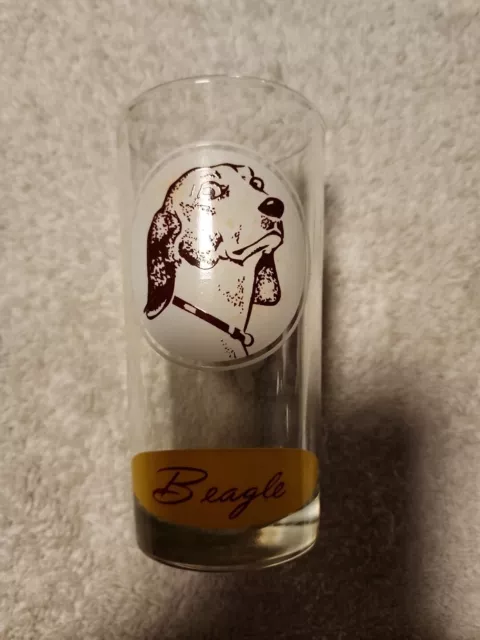 Vintage Beagle Glass