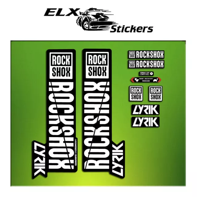 Adesivi Adesivi Forcella Rock Shox Lyrik 2018 Elx62 Forcella Aufkleber Decals Mt