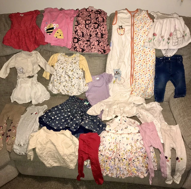 6-12 Months Baby Girls Clothes Bundle