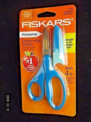 environ 12.70 cm Fiskars enfants Pointu Pointe Ciseaux 5 in avec gaine âge 4+ Lot de 3 12 cm 