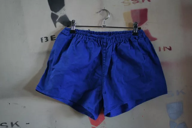 VEB Konfektion GDR Trackies Blue Size 6 NOS 80er Shorts True Vintage 80s Blue
