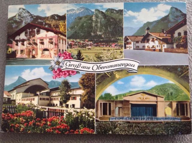 Unused multiview postcard - Austria - Grub aus Oberammergau