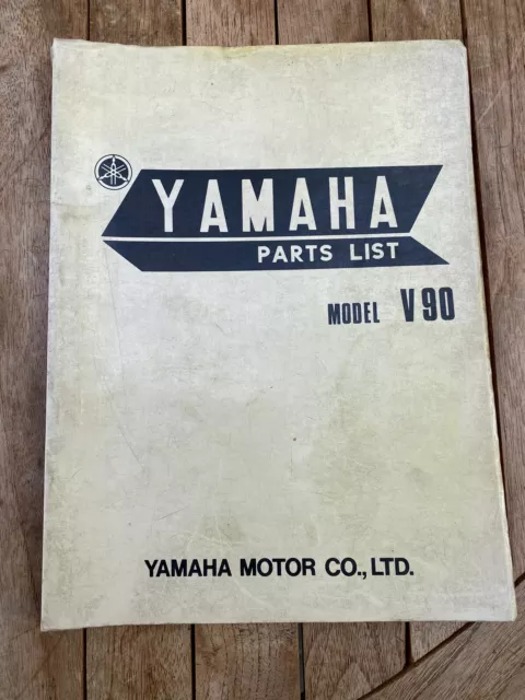 Yamaha Parts List V90 V 90 List Catalogue Spare Parts 1st Edition May 1971 A4