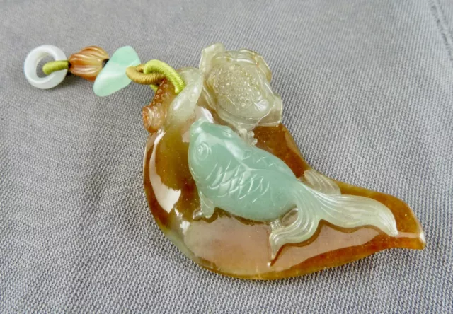 Anhänger Jade Koi China