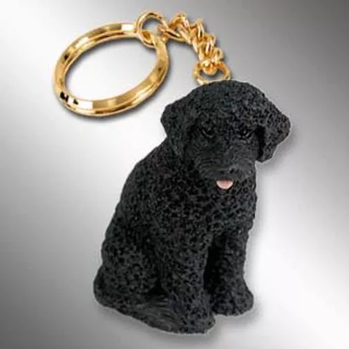 Portuguese Water Dog Dog Tiny One Resin Keychain Key Chain Ring