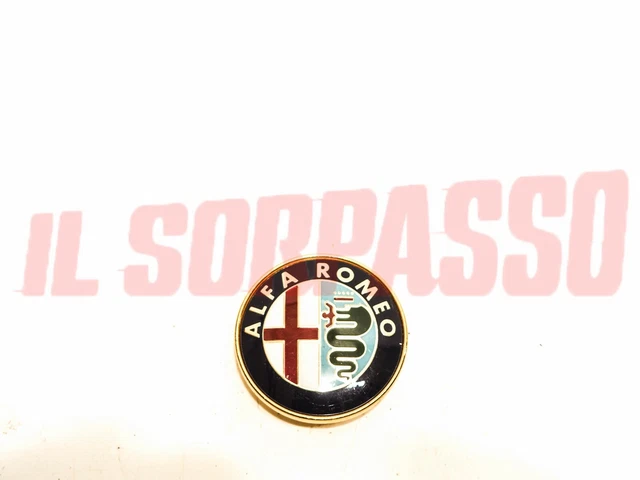 Logo Alfa Romeo 3D Nero 40 Mm Per Volante Giulietta Mito - Foto 5