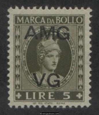 AMG Venezia Giulia Fiscal Revenue Stamp, VG F5 used, VF
