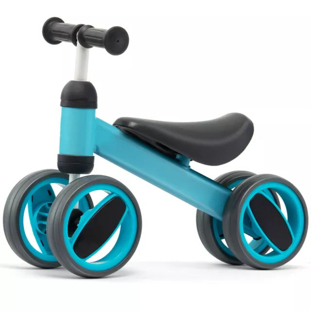 Kinder Laufrad mit 4 Räder Balance Bike Kinder Dreirad Lauflernhilfe