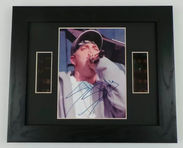 EMINEM Signed PREPRINT + EMINEM FILM CELLS 8 MILE MOVIE MEMORABILIA FRAMED GIFTS