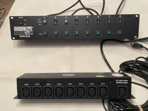 Power Panel 2U 8 Switch Control Plus Push Button Instant On/Off IEC Connection