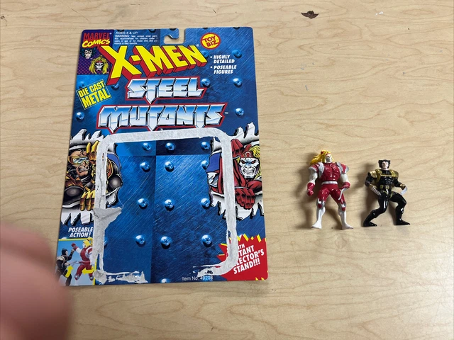 Vintage 1994 Toybiz Diecast X-Men Steel Mutants Spy Wolverine vs Omega Red Loose