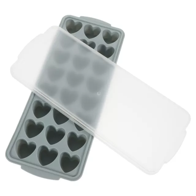 Silicone Heart Shaped Ice Cube Tray Freezer Grid Maker