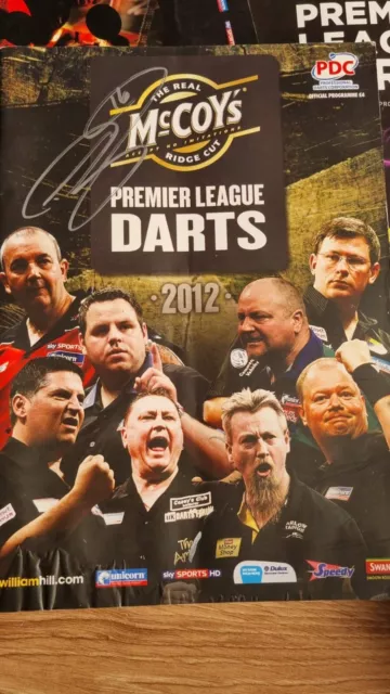Pdc Darts Programme 2012 Premier League Signed By Winner PHIL TAYLOR