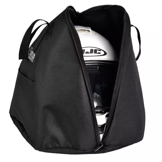 Oxford Lidsack Helmet Bag Motorcycle Motorbike Black Waterproof New