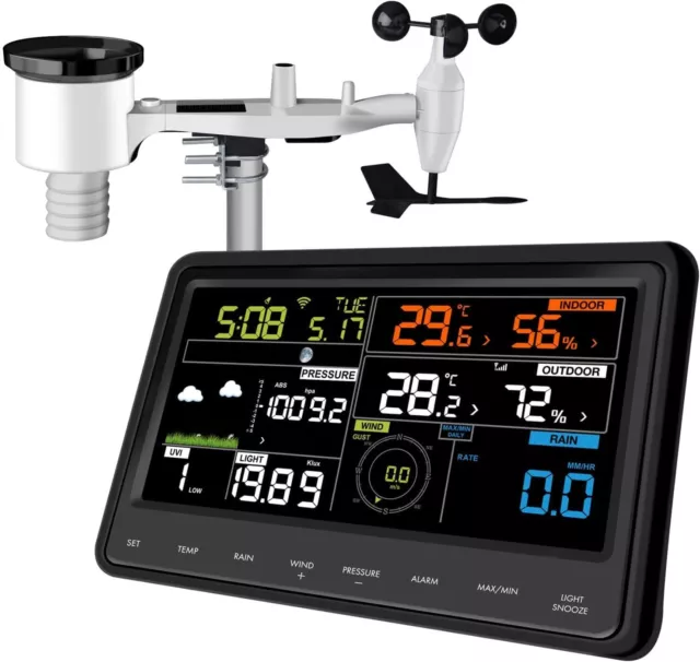 ECOWITT WS2910 Wi-Fi Weather Station Color Display with Wireless Outdoor Solar P