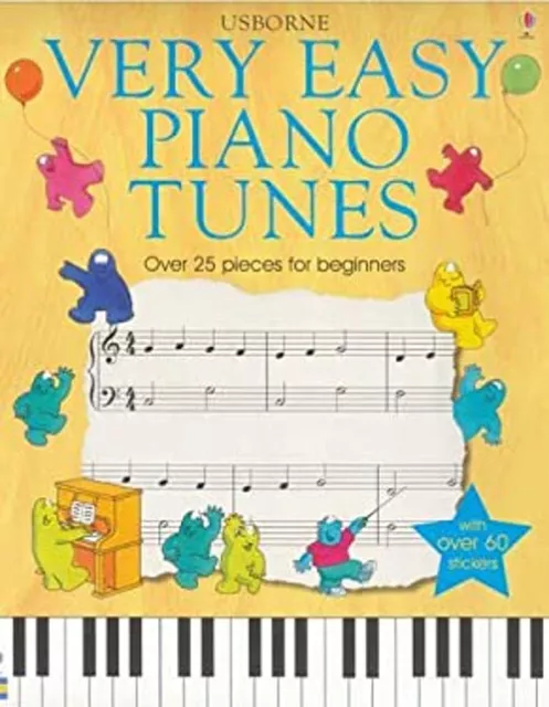 Very Easy Piano Tunes with Stickers Paperback Anthony Marks