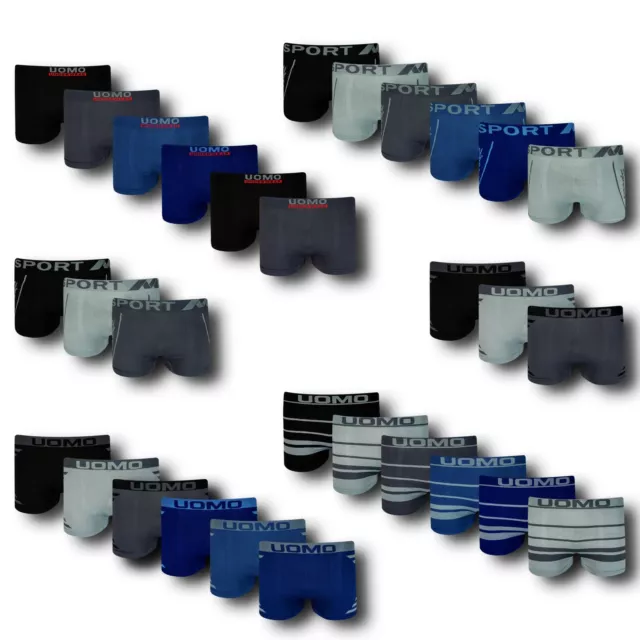 20 Paket Boxershorts Retroshort Herren Microfaser Unterhose Unterwäsche Seamless