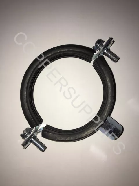 Rubber Lined Munsen Ring + optional MALE Backplate - Clamp, Bracket,Pipe Hanger