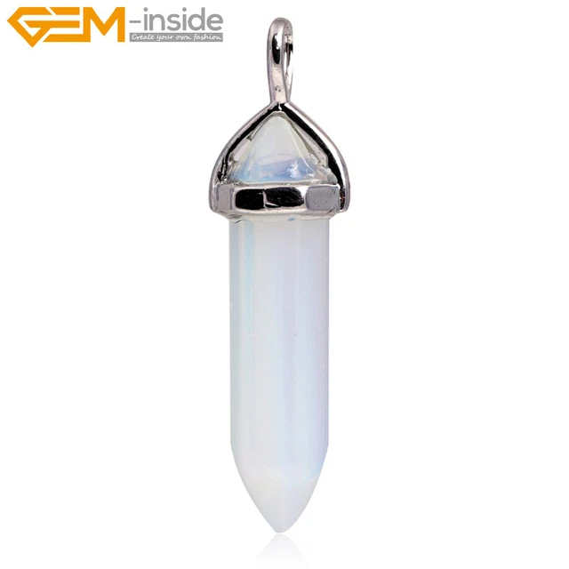 Natural Gemstone Chakra Stone Necklace Energy Healing Pendant Chain Free Shippin