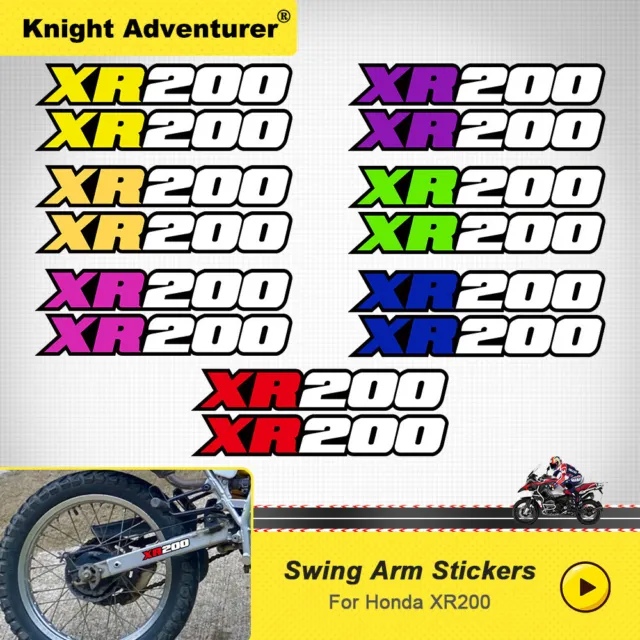 For 1980-2022 Honda XR200 Motorcycle Swing Arm Decal Sticker Graphics Kit 2pcs