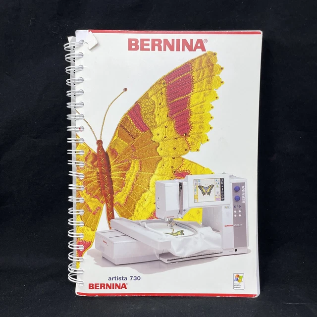 Máquina de coser instructiva genuina Bernina Artista 730 manual