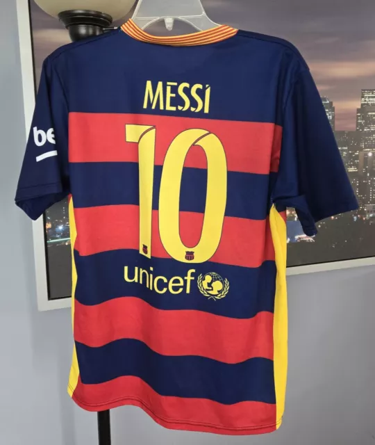 FC BARCELONA LIONEL Messi Soccer Futbol Jersey Size Mens Small FCB ...